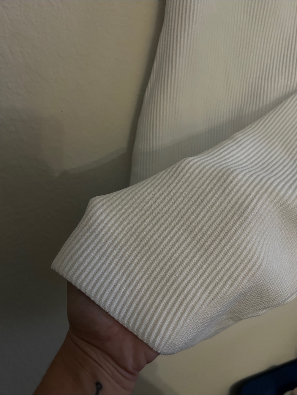 White Ribbed Tank Dress - Picture 3 of 5